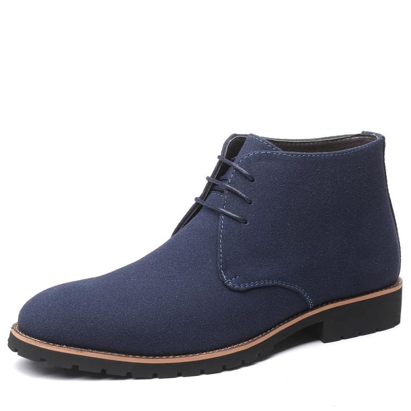 Blauwe Veterschoenen Sfm-50085  | Heren Veterschoenen