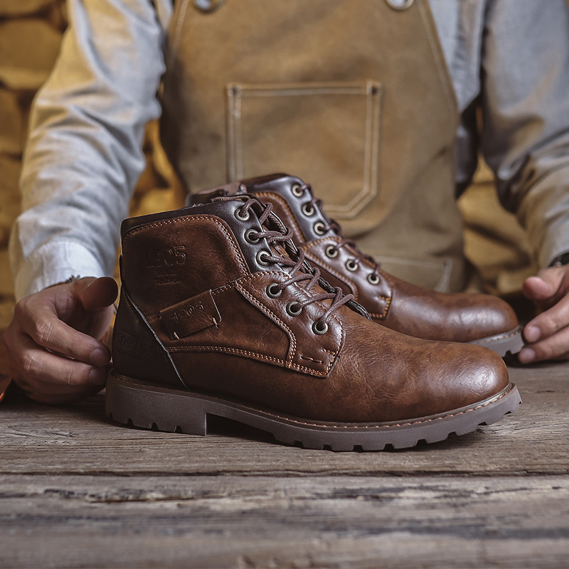 Cognac Veterschoenen Bryan  | Heren Veterschoenen