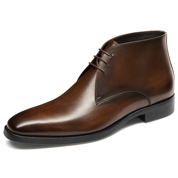 Cognac Veterschoenen Sbm-50029  | Heren Veterschoenen