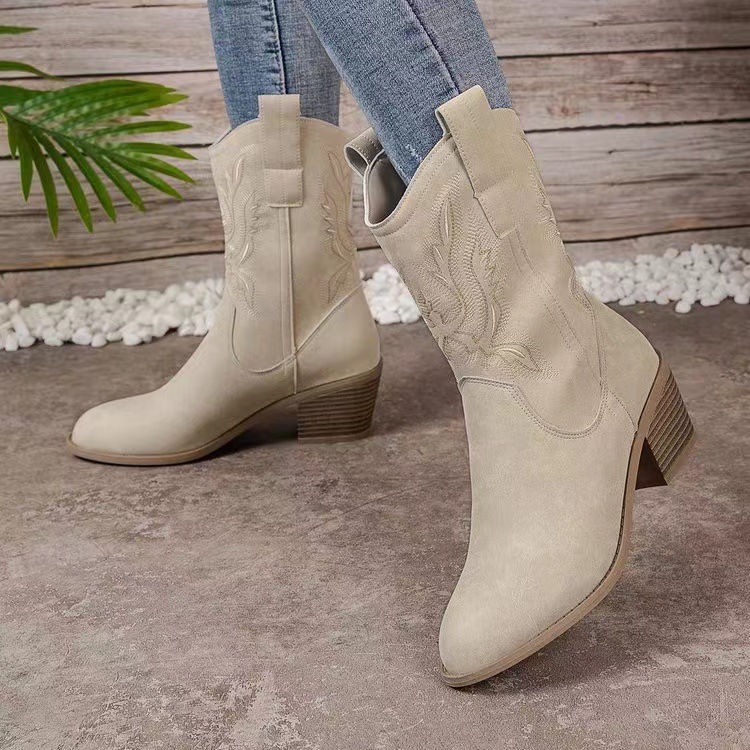 Taupe Cowboylaarzen 850  | Dames Cowboylaarzen