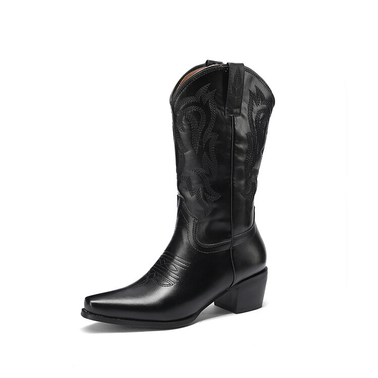 Zwarte Cowboylaarzen R18113  | Dames Cowboylaarzen