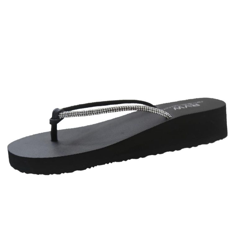 Zwarte Teenslippers Classic Black  | Dames Slippers